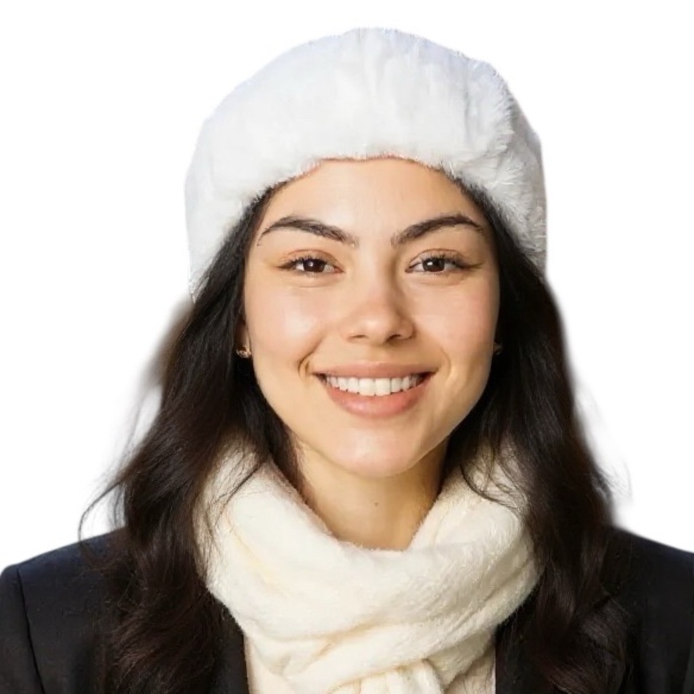 UGG Faux Fur Soft & Warm Headband Ear Muff One Size NWT White